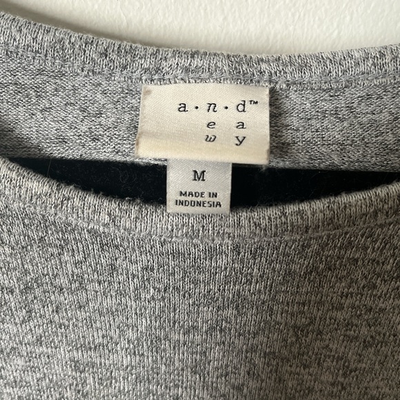 A New Day Grey Cold Shoulder Sweater - Picture 3 of 3